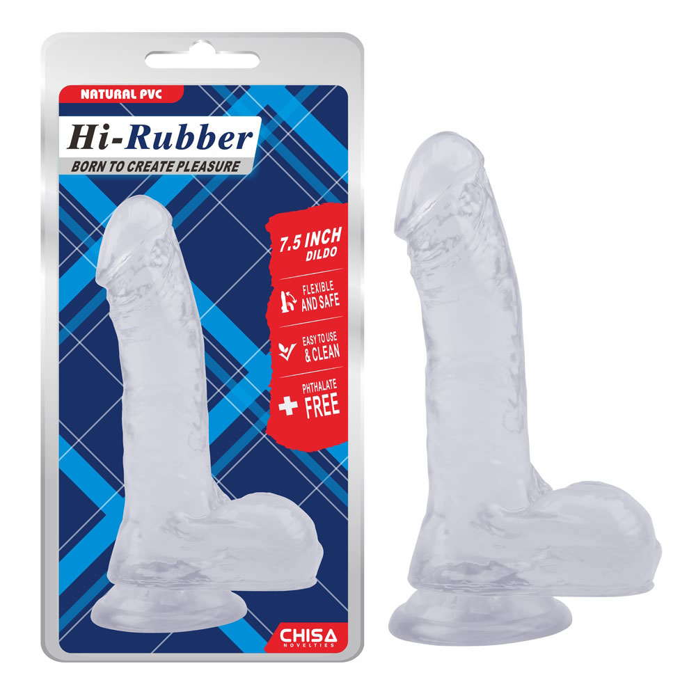 Dildo-Clear de 7,5 pouces