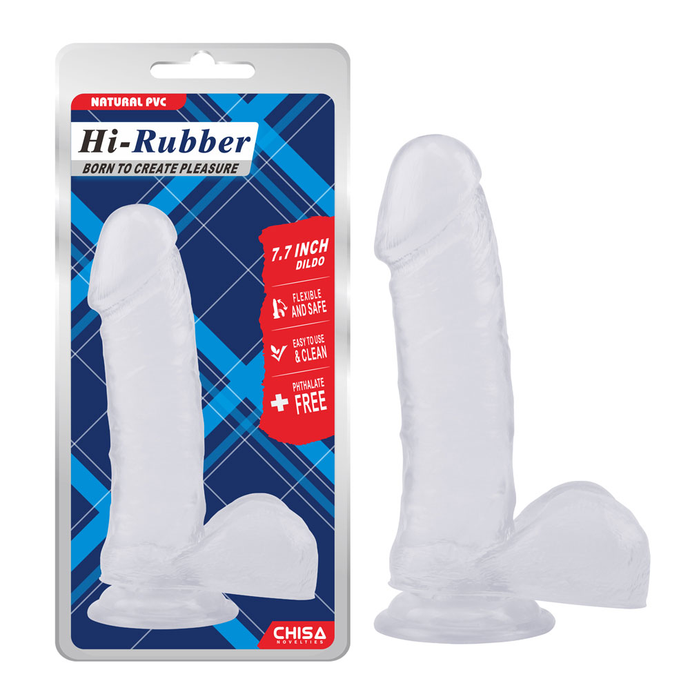 Dildo-Clear de 7,7 pouces