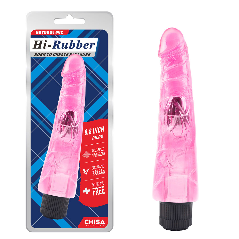 Dildo Vibrant 8,8 Pouces-Rose