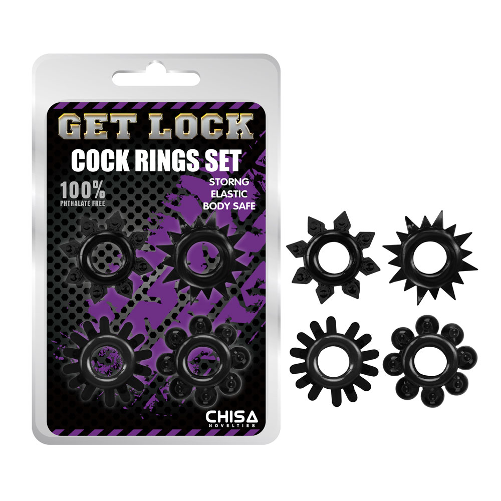 Cock Rings Set-Noir