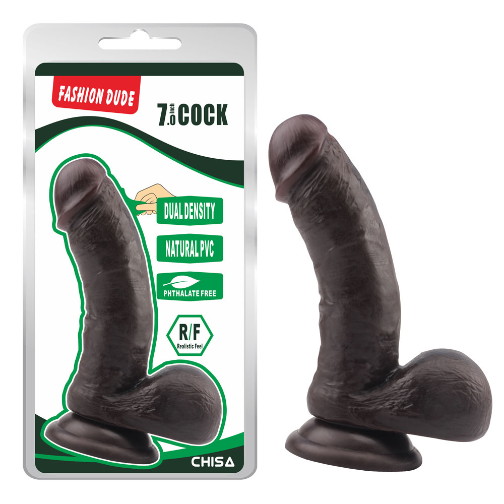 Fashion Dude-7,0 pouces Cock-Brown